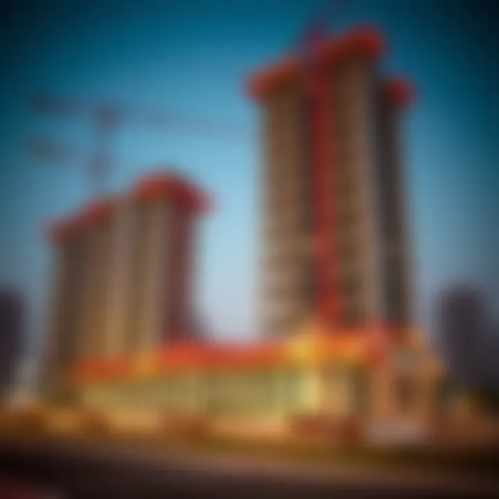Development project under construction in Dubai