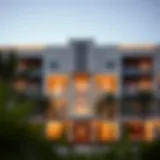 Elegant exterior view of Aark Residences showcasing contemporary design