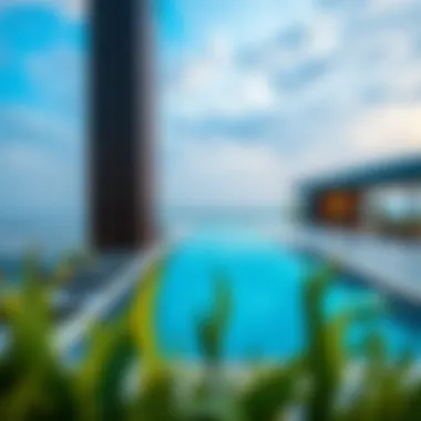 Sky-High Leisure: Rooftop Pool at Aark Residences Stunning rooftop pool and lounge area at Aark Residences