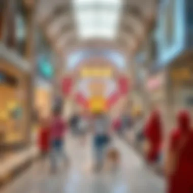 Engaging Shopper Experiences at Al Dhafra Mall Busy shopping area highlighting shopper engagement