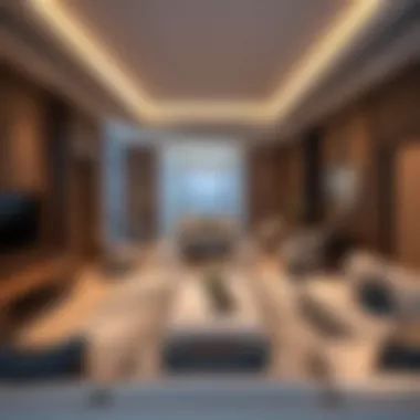 Luxurious Living Spaces at Ciel Tower Marina Luxurious residential interiors in Ciel Tower Marina