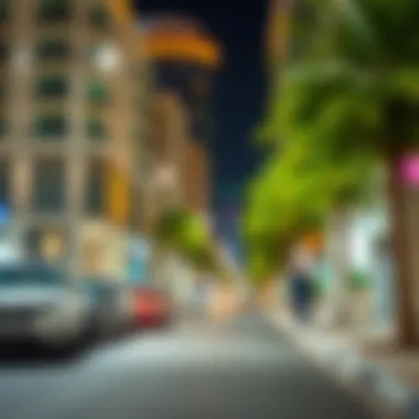 Urban Landscape of Oud Metha Vibrant street view of Oud Metha highlighting its urban charm