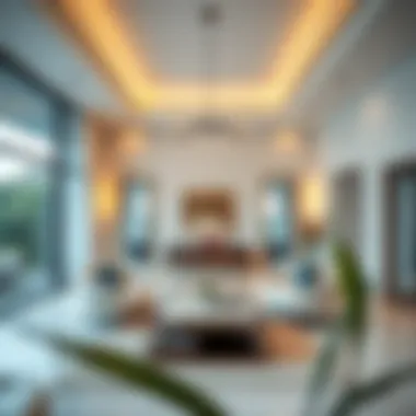 Elegant Interior of a Villa Interior design showcasing modern elegance
