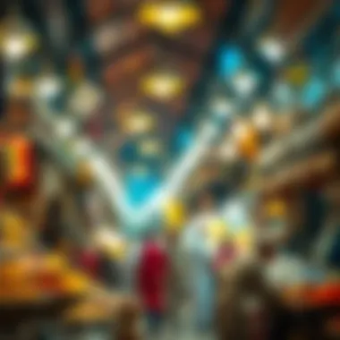 Spice Souk: A Journey Through Aromatic Traditions A vibrant view of the spice souk bustling with activity