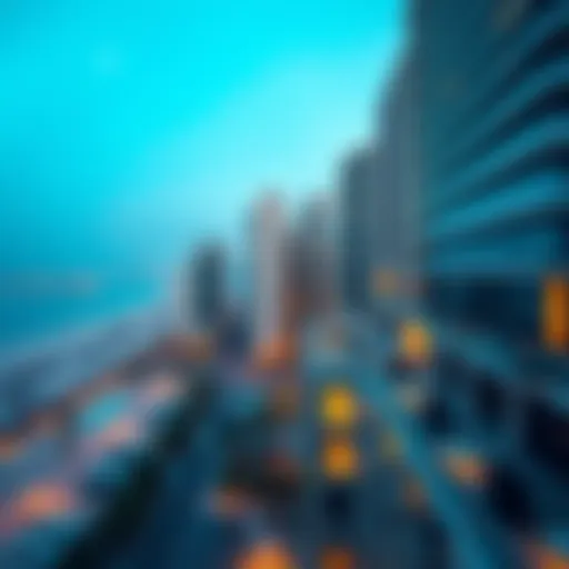 Panoramic view of Jumeirah Beach Residences showcasing luxurious beachfront properties