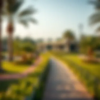 Recreational Spaces in Mankhool Park Walking paths and recreational spaces in Mankhool Park