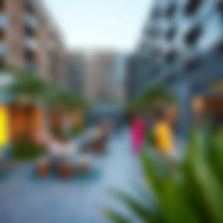 Vibrant community spaces at Marina Shores promoting a lively lifestyle