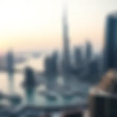 Panoramic view of Dubai Marina from Marina Shores emphasizing investment potential