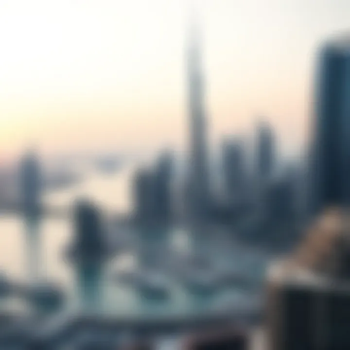 Panoramic view of Dubai Marina from Marina Shores emphasizing investment potential