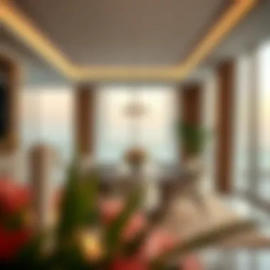 Elegant dining area within the Marsa Al Arab penthouse presenting a sophisticated ambiance.