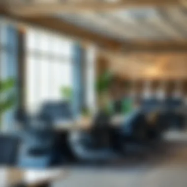Dynamic Co-Working Spaces in Dubai Collaborative co-working environment in Dubai's office rental market