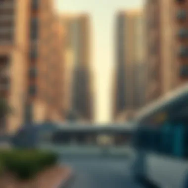 Real Estate Development Around Oud Metha Metro Station View of residential buildings near Oud Metha Metro Station reflecting real estate trends
