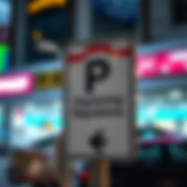 Parking Regulations Signage in Dubai Signage indicating parking regulations in Dubai