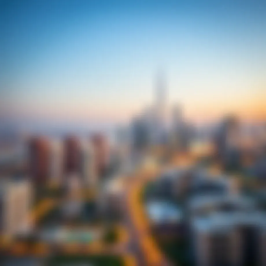 Stunning skyline view of Dubai featuring Deyaar Amalia development