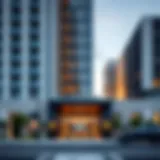 Stunning exterior view of Vida Residence Downtown showcasing modern architecture