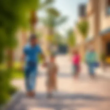 Life and Community in Wasl Village Vibrant community atmosphere in Wasl Village